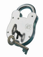 S1289 "Old English" Padlock c/w Plain Front