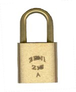 Z15A "ZENI" 38mm Brass Cylinder Padlock